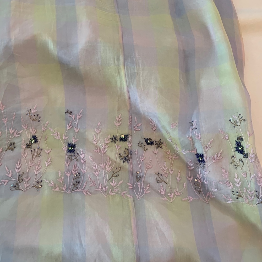 Vintage Adrianna Papell formal embroidered skirt - Picture 8 of 9